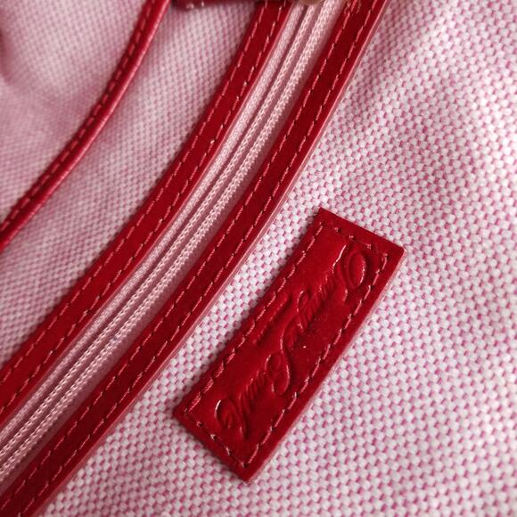 DOONEY & BOURKE Dillen Pocket Satchel Cherry Patent Leather Gold Crossbody Strap - Picture 11 of 16